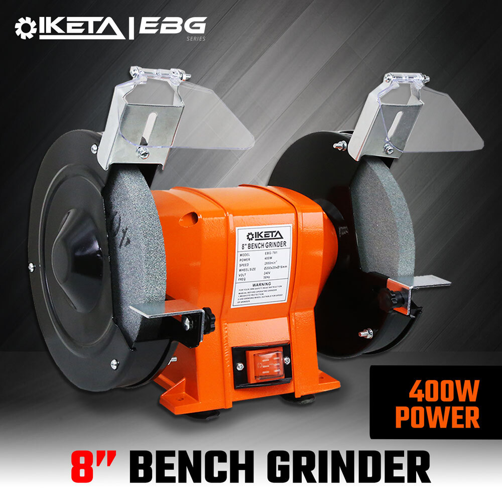 8 Bench Grinder Electric Grinding Power Tool 400W Knife Sharpener Portable  Workshop