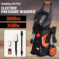 IKETA 3600 PSI High Pressure Water Cleaner Washer Electric Pump Hose Gurney