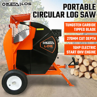 700MM Portable Circular Saw 16HP Petrol Log Saw 270MM Cut Depth Wood Towable