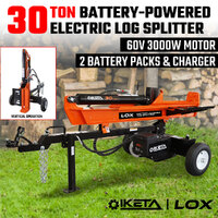 30Ton Electric Log Splitter Battery Powered 30T Hydraulic Firewood Cutter Timber