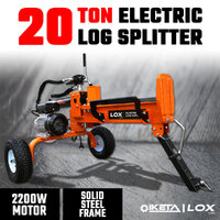 20 Ton Electric Log Splitter 20T Hydraulic Fire Wood Block Cutter Axe Timber