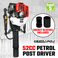 Petrol Post Driver 52cc 2 Stroke Pile Picket Star Rammer Farm Fence Fencing