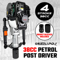 Petrol Post Driver 38cc 4 Stroke Pile Picket Star Rammer Farm Fence Fencing