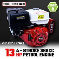 13HP OHV Petrol Engine Stationary Motor Horizontal Shaft Electric Start