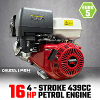16HP OHV Petrol Engine Stationary Motor Horizontal Shaft Recoil Start