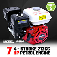 7HP OHV Petrol Engine Stationary Motor Horizontal Shaft 6.5 7.5hp Replacement