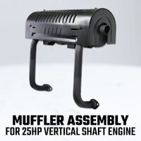 Muffler Assembly 25HP Vertical Shaft Petrol Engine Lawn Mower Exhaust Silencer